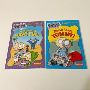 Lot of 2 Rugrats Books #6 Just Wanna Have Fun & #8 Book ‘Em Tommy!
